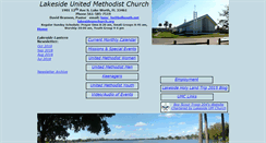 Desktop Screenshot of lakesideumchurch.wmthost.com