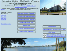 Tablet Screenshot of lakesideumchurch.wmthost.com
